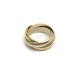 BAGUE CARTIER TRINITY 3 ORS GM EN OR JAUNE ROSE BLANC 18K 