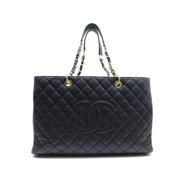 NEUF SAC CHANEL SHOPPING GM CUIR CAVIAR NOIR 