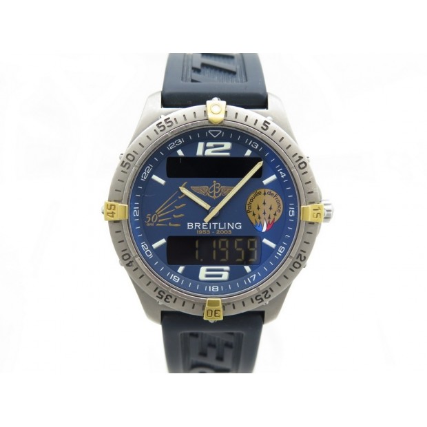 MONTRE BREITLING AEROSPACE EDITION LIMITEE F75362 40 MM QUARTZ EN TITANE WATCH