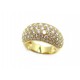 BAGUE OR JAUNE 8.1 GR & 93 DIAMANTS 1.2 CARATS