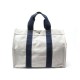 SAC A MAIN HERMES TOTO GM 50 CM TOILE BEIGE & BLEU