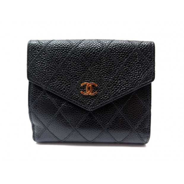 PORTEFEUILLE PORTE MONNAIE CHANEL CUIR CAVIAR