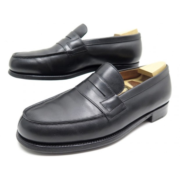 CHAUSSURES JM WESTON MOCASSINS 180 4.5D 38.5 CUIR NOIR SHOES + EMBAUCHOIRS 675€