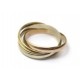 BAGUE CARTIER TRINITY PM CRB4086100 T 57 7.3GR OR JAUNE BLANC ROSE 18K RING 940€