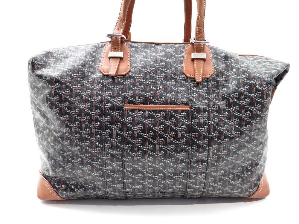 sac de voyage a main goyard boeing 45 cm en toile noir