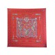 NEUF FOULARD HERMES TRESORS RETROUVES CARRE 90 EN SOIE ROUGE SCARF RED SILK 360