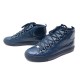 CHAUSSURES BALENCIAGA ARENA BASKETS 43 CUIR BLEU SNEAKER BLUE LEATHER 