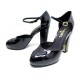 NEUF CHAUSSURES CHANEL 39.5 ESCARPINS CUIR VERNI NOIR SHOES PATENT LEATHER 770