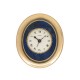 PENDULETTE VOYAGE CARTIER METAL DORE & PIERRE EMAIL LAPIS LAZULI REVEIL HORLOGE