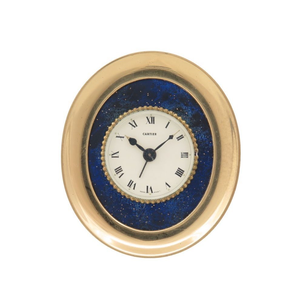 cartier lapis clock