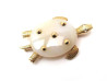 rare broche cartier tortue en calcedoine or jaune