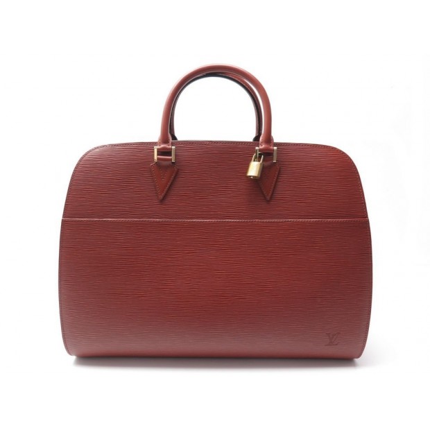 NEUF SAC A MAIN LOUIS VUITTON SORBONNE 42CM CUIR EPI GM MARRON LEATHER BAG 2100€