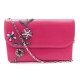 NEUF SAC A MAIN CHRISTIAN DIOR POCHETTE WALLET ON CHAIN CUIR & STRASS BAG 1200€