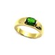 BAGUE CHAUMET JONC T 58 EN OR JAUNE 18K 9.9GR EMERAUDE + ECRIN GOLD RING 2800€