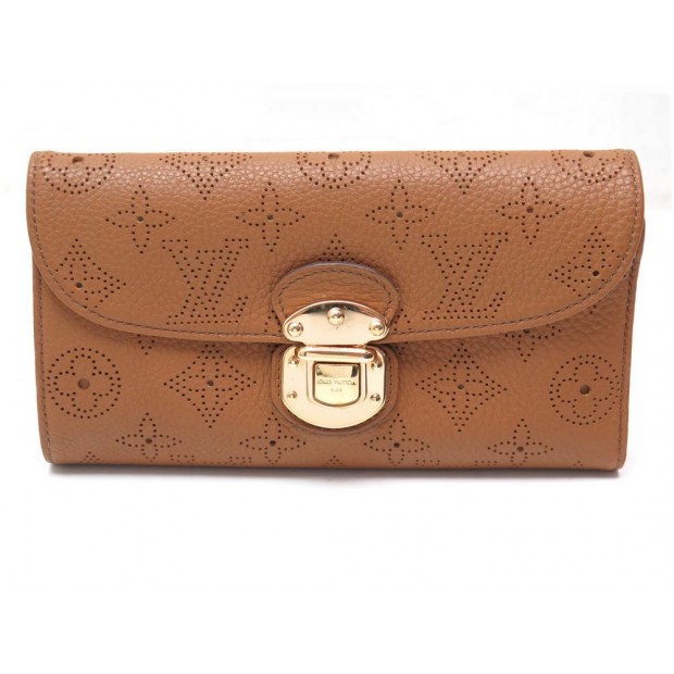 PORTEFEUILLE LOUIS VUITTON AMELIA CUIR MAHINA MONOGRAM PERFORE WALLET COINS 980€