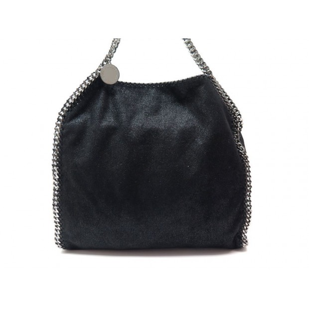 NEUF SAC A MAIN STELLA MC CARTNEY FALABELLA SHAGGY DEER 234387 NOIR HANDBAG 795