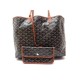 NEUF SAC A MAIN GOYARD SAINT LOUIS PM CABAS EPAULE TOILE MARRON POCHETTE PURSE