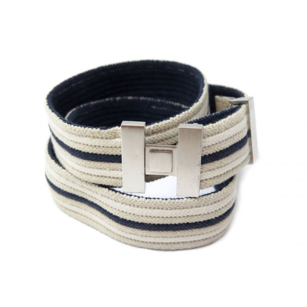 CEINTURE HERMES TOILE BOUCLE H 