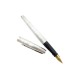  VINTAGE STYLO PLUME PARKER 35 MILLERAIES SILVER FOUNTAIN PEN 