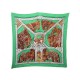 FOULARD HERMES LA DANSE DU CHEVAL MARWARI A. FAIVRE CARRE PLISSE SOIE SCARF 350€