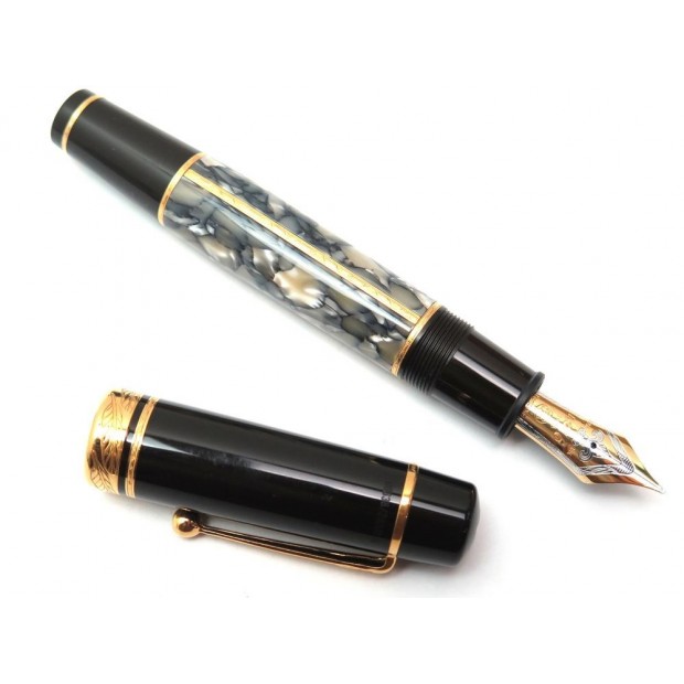 STYLO PLUME MONTBLANC ALEXANDRE DUMAS OR 18K A PISTON EDITION LIMITEE + ETUI PEN