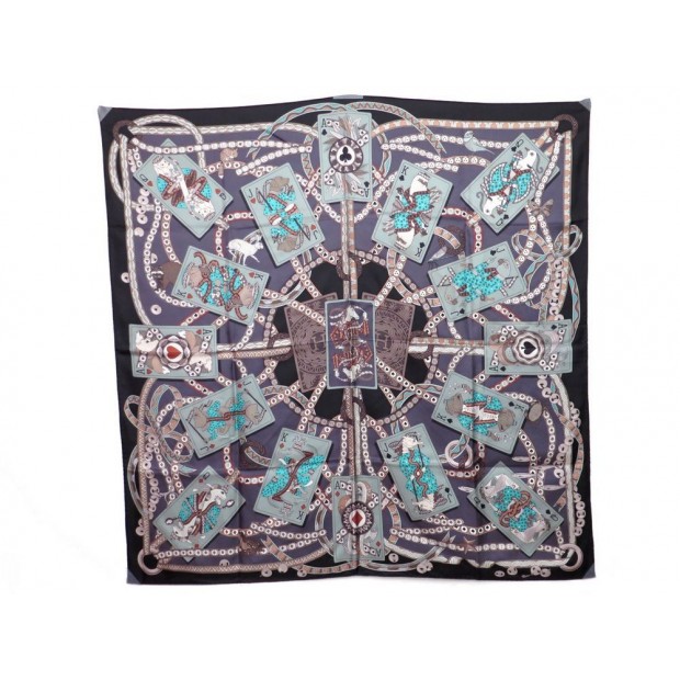 NEUF FOULARD HERMES DAME DE COEUR A VOUS L'HONNEUR CARRE EN SOIE SILK SCARF 350€