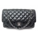 SAC A MAIN CHANEL TIMELESS CUIR MATELASSE NOIR 