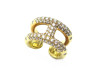 bague hermes osmose t 52 en or jaune 18k 84 diamants