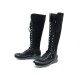 CHAUSSURES BOTTES SNEAKERS CHANEL 40 G30443 SUPERMARKET TWEED NOIR BOOTS 1590€