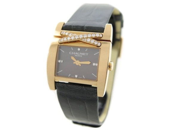 montre chaumet w15830 22q liens en or rose 18k