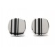 PAIRE DE BOUTONS DE MANCHETTES CHAUMET DANDY EN ACIER STEEL CUFFLINKS 320€