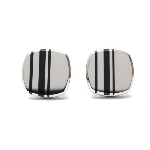 BOUTONS DE MANCHETTES CHAUMET DANDY EN ACIER