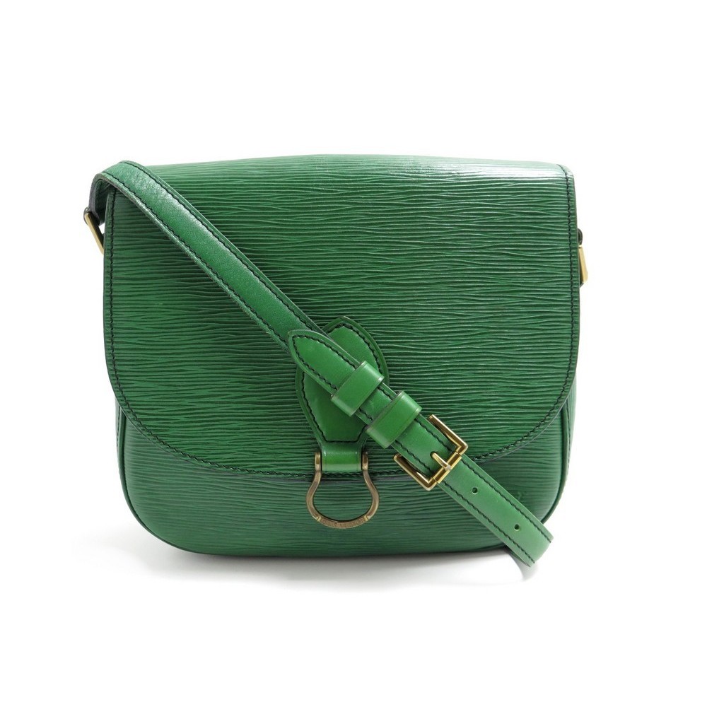 LOUIS VUITTON LV Saint Cloud GM Shoulder Bag Epi Leather Green