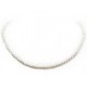 COLLIER 40 CM EN PERLES DE CULTURE BLANCHES NACREES 10 GR NECKLACE PEARLS