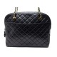 SAC A MAIN CHANEL CAMERA GM 34 CM EN CUIR MATELASSE NOIR CHAINE DORE PURSE 3600€