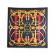 NEUF FOULARD HERMES GRAND MANEGE H. D ORIGNY CARRE 90 SOIE NOIR SILK SCARF 360