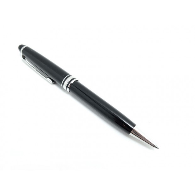 STYLO BILLE MONTBLANC CLASSIQUE RESINE NOIR PLATINIUM + BOITE 