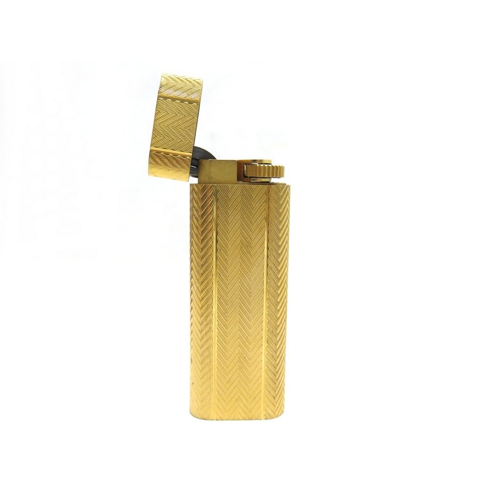 cartier gold plated lighter