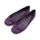 CHAUSSURES LOUIS VUITTON BALLERINES DEBBIE FLAT 36 EN DAIM VIOLET SHOES 490€