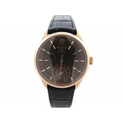 MONTRE ROLEX CELLINI DUAL TIME 50525 39 MM AUTOMATIQUE CLASSIQUE OR ROSE 17750€