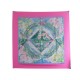 VINTAGE FOULARD HERMES GIVERNY CARRE 90 EN SOIE ROSE SCARF PINK SILK 360