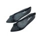 CHAUSSURES CHANEL G26730 40.5 BALLERINES SATIN NOIR NOEUD SHOES BALLET FLAT 620