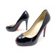  CHAUSSURES CHRISTIAN LOUBOUTIN 39 CUIR VERNIS NOIR 