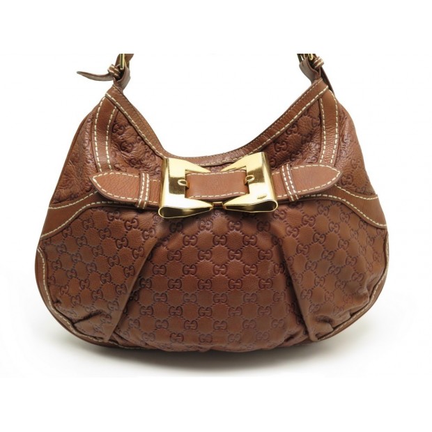 SAC A MAIN GUCCI HOBO 189884 CUIR MONOGRAMME GUCCISSIMA HAND BAG PURSE 1650€