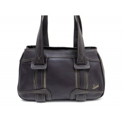 SAC A MAIN LANCEL CABAS EPAULE 34 CM EN CUIR MARRON GRAINE HAND BAG PURSE 550€