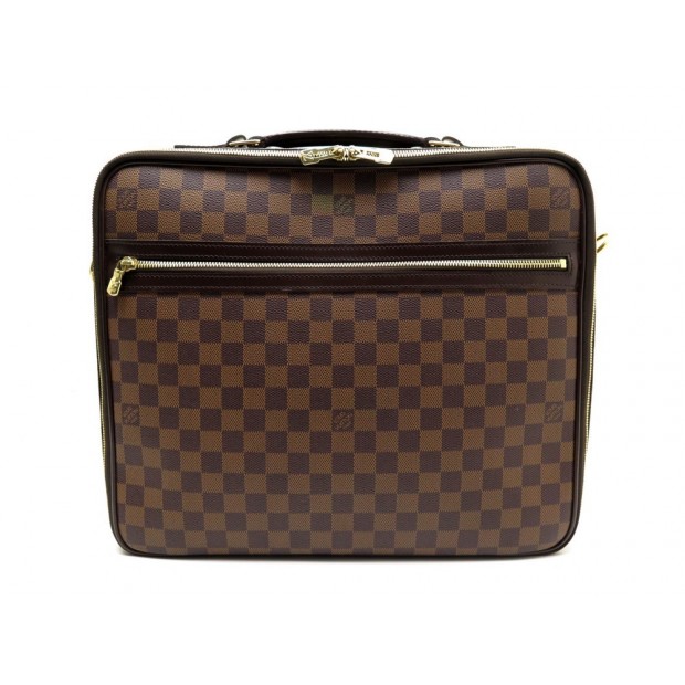 NEUF CARTABLE LOUIS VUITTON PORTE DOCUMENT EN TOILE DAMIER MARRON SATCHEL 1320