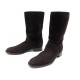 CHAUSSURES LORO PIANA BOTTES 38.5 EN DAIM MARRON FEMME DEER BOOTS SHOES 1100€