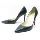 CHAUSSURES CHRISTIAN LOUBOUTIN PIGALLE 40 ESCARPINS CUIR NOIR PUMP SHOES 545 