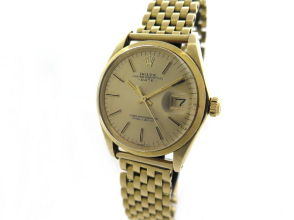 montre rolex 1500 oyster perpetual date or jaune 18k