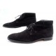 CHAUSSURES TOD S CHUKKA DERBY 8 42 42 LARGE EN DAIM NOIR HOMME BLACK DEER 350€